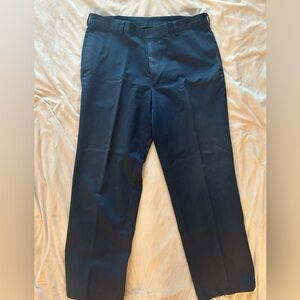Brooks Brothers 100% cotton navy dress pant.